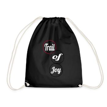 Mountain Biking Enthusiasts Pure Bliss Funny Quote - Drawstring Bag - black - Front