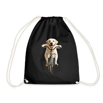 Labrador Retriever - Turnbeutel - Schwarz - Vorne