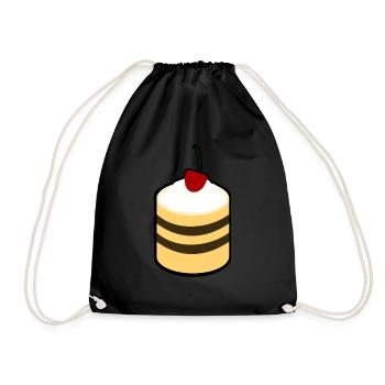 Gâteau aux cerises - Sac de sport léger - noir - Devant