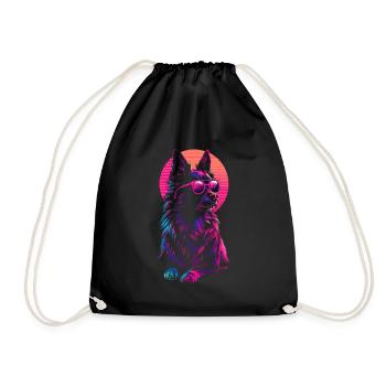 Chihuahua Portrait Dog Dog - Drawstring Bag - black - Front