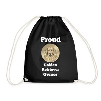 Goldies, Proud Golden Retriever Owner - Turnbeutel - Schwarz - Vorne