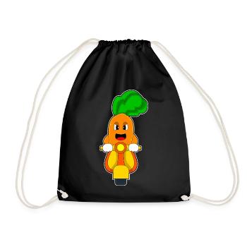 Carrot Scooter - Drawstring Bag - black - Front
