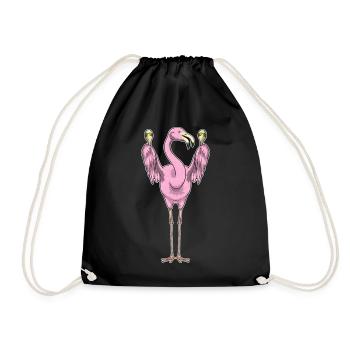 Musique de Cliquette Musicienne Flamant - Sac de sport léger - noir - Devant