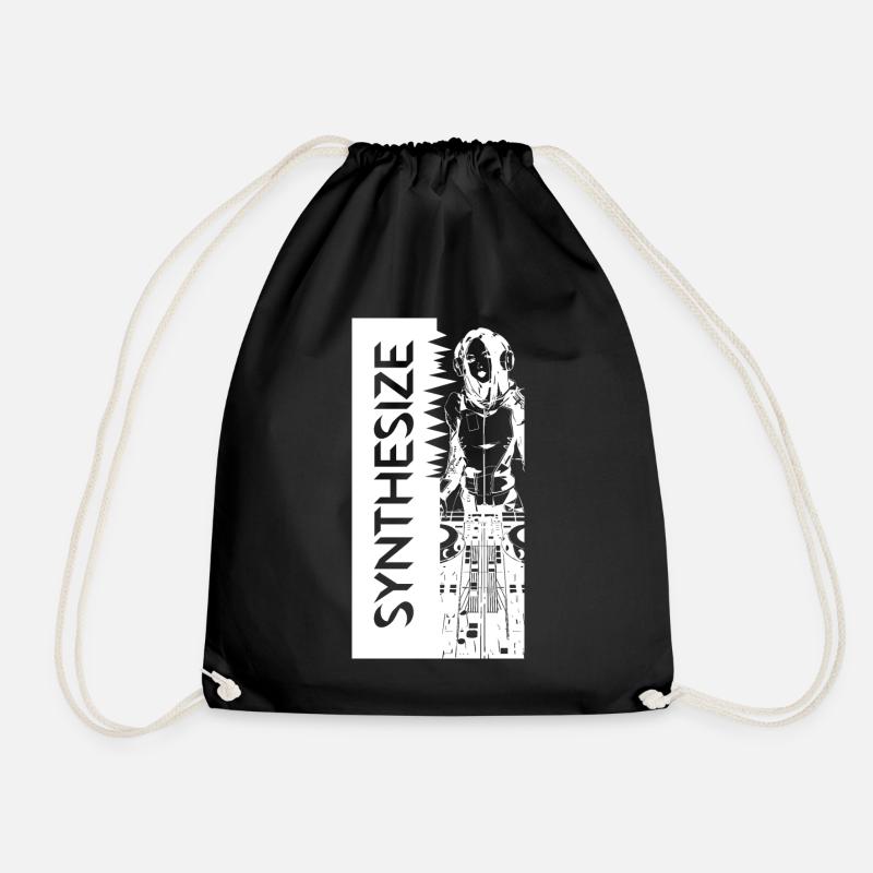 Synthé Blanc - Sac de sport léger - noir