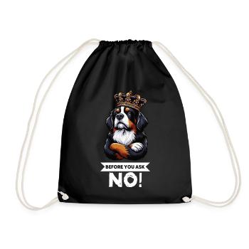 Avant de demander les chiens de montagne bernois - Sac de sport léger - noir - Devant