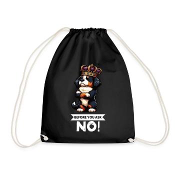 Avant de demander les chiens de montagne bernois - Sac de sport léger - noir - Devant