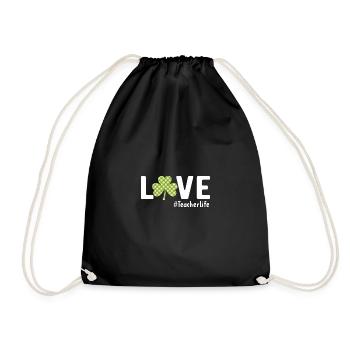 Amour Professeur Drôle Citation Vie Shamrock St. Pat - Sac de sport léger - noir - Devant