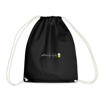 Snowboarder Ski Retro Domaine skiable Sports d’hiver - Sac de sport léger - noir - Devant