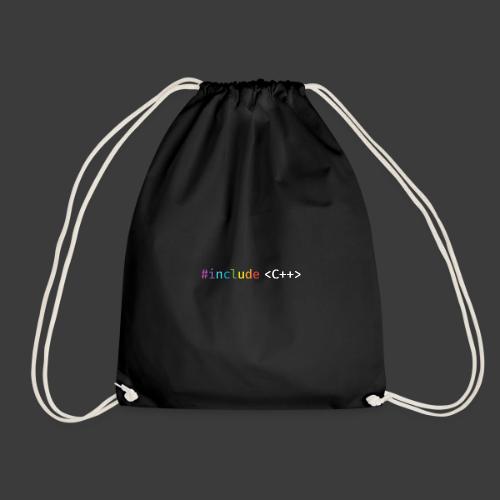 rainbow for dark background - Drawstring Bag