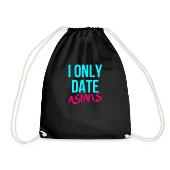 Je ne sors qu'avec des asiatiques - Sac de sport léger - noir - Devant