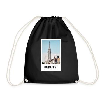 Budapest Travel - Turnbeutel - Schwarz - Vorne
