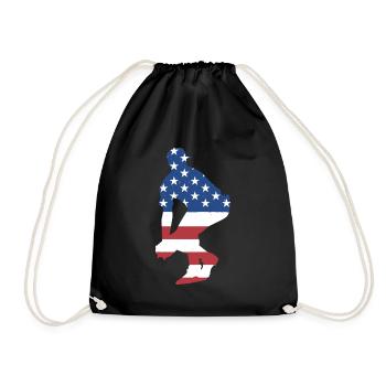 Sport Us Flag Softball - Sac de sport léger - noir - Devant
