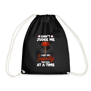Post Office Letter Deliverers Parcel Deliverers Postmen - Drawstring Bag - black - Front