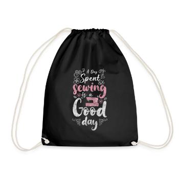 Vêtements à l’aiguille au Crochet à la main - Sac de sport léger - noir - Devant