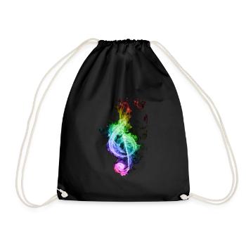 clé pour violon - Sac de sport léger - noir - Devant