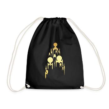 Star Trek Discovery Gold Raumschiff - Turnbeutel - Schwarz - Vorne