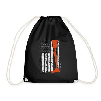 USA flag Leg ampuMotive - Turnbeutel - Schwarz - Vorne