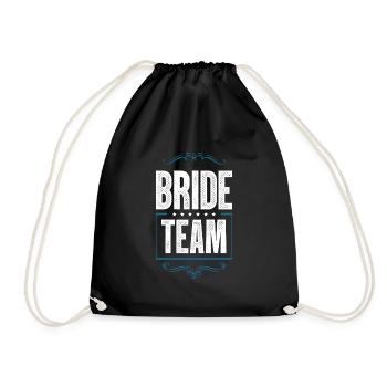 Bride Crew - Drawstring Bag - black - Front