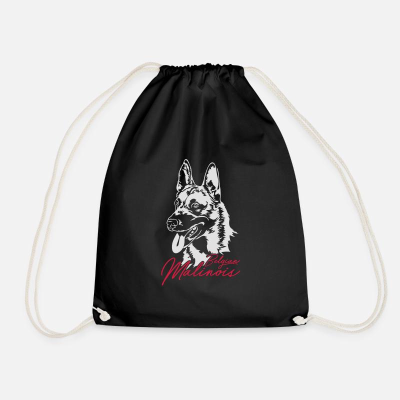 BELGIAN MALINOIS Hunde Hund Wilsigns - Turnbeutel - Schwarz
