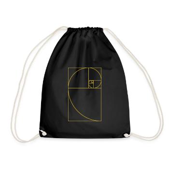 Spiral Cadeau Fibonacci épisode Mathe Lehrer - Sac de sport léger - noir - Devant