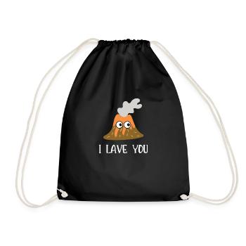 I lave you - Sac de sport léger - noir - Devant