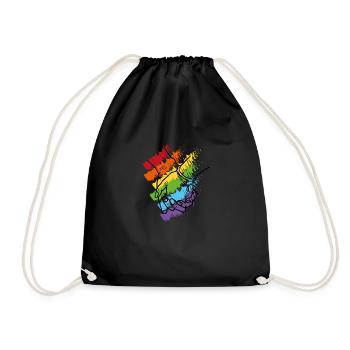 Mains tenir arc-en-ciel 2 - Sac de sport léger - noir - Devant