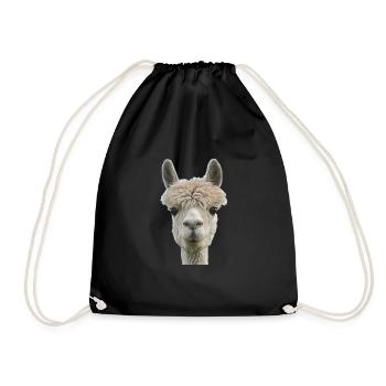 Alpaga lama chameau Pérou Andes Amérique du Sud laine - Sac de sport léger - noir - Devant
