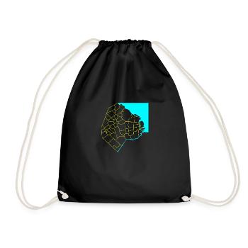 Buenos Aires - Drawstring Bag - black - Front