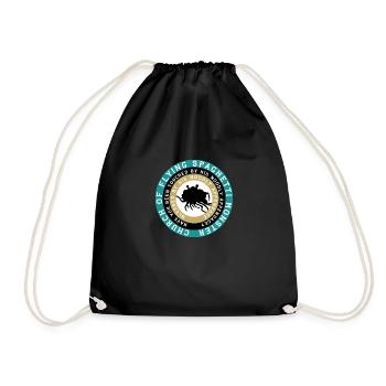 pastafarian CHURCH OF FLYING SPAGHETTI MONSTER - Drawstring Bag - black - Front