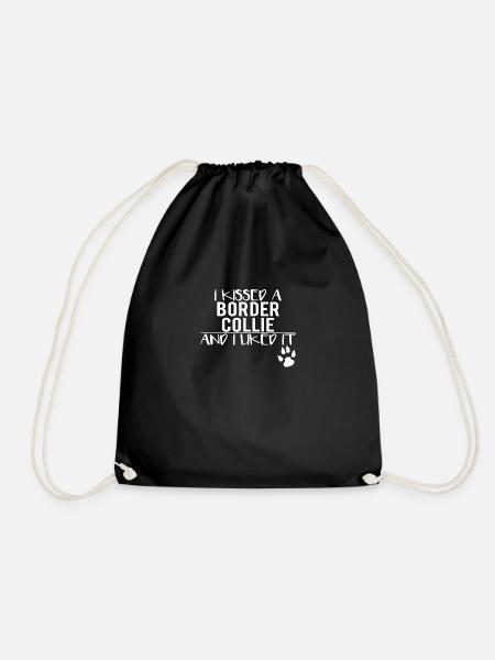i kissed a border collie - Turnbeutel - Schwarz