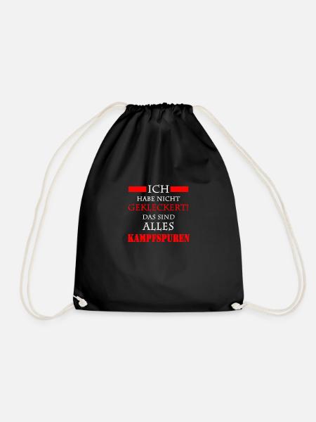 Kampfspuren - Turnbeutel - Schwarz