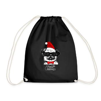 Joyeux Noël, fête de Noël. - Sac de sport léger - noir - Devant