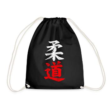 Judo characters - Drawstring Bag - black - Front