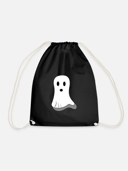 Ghost Halloween - Drawstring Bag - black