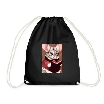 Bibliothekarin Chinchilla - Turnbeutel - Schwarz - Vorne