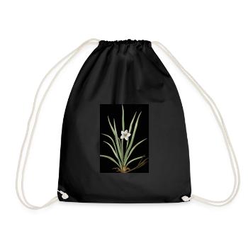 Frontlicht Blume - Turnbeutel - Schwarz - Vorne