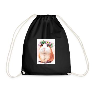 Buntes Meerschweinchen - Turnbeutel - Schwarz - Vorne