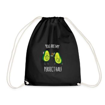 Tu es ma moitié parfaite - j'aime l'avocat - Sac de sport léger - noir - Devant