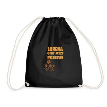lorena - Turnbeutel - Schwarz - Vorne