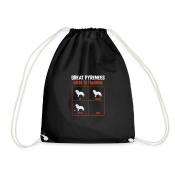 Great Pyrenees Guide To Training Pyrenees Dog - Sac de sport léger - noir - Devant