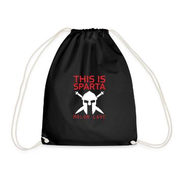 Spartan's "This is Sparta" - Drawstring Bag - black - Front