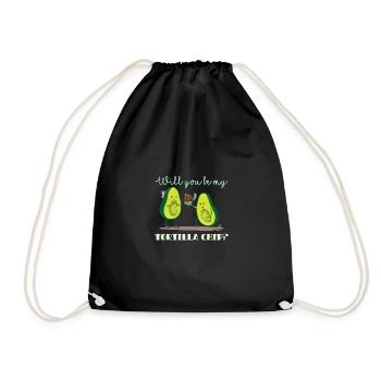 Serez-vous ma puce tortilla - application - Sac de sport léger - noir - Devant