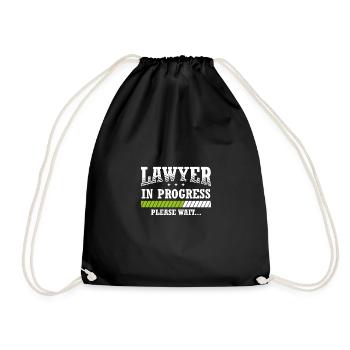Blagues Avocat Design Citation Avocat en cours - Sac de sport léger - noir - Devant