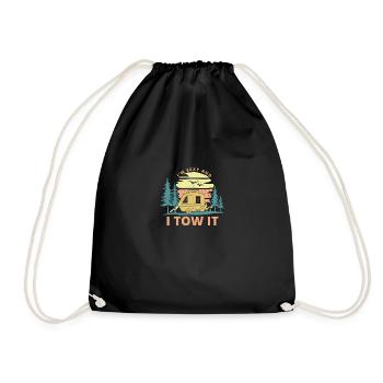 Je suis sexy et je remorque des vacances d'été vintage en camping-car - Sac de sport léger - noir - Devant