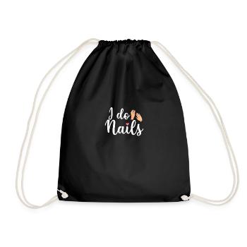 je fais des ongles nail tech - Sac de sport léger - noir - Devant