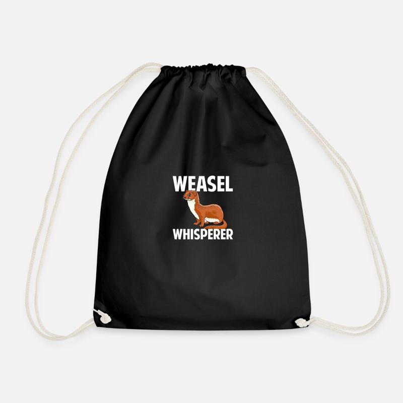 Wieselflüsterer, Wiesel - Turnbeutel - Schwarz