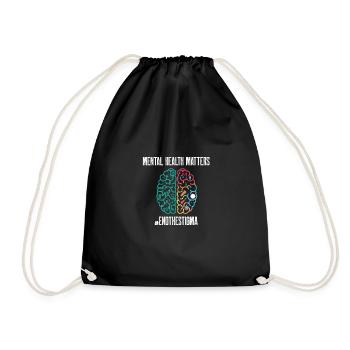 Mental Health Matters End the Stigma Health - Drawstring Bag - black - Front
