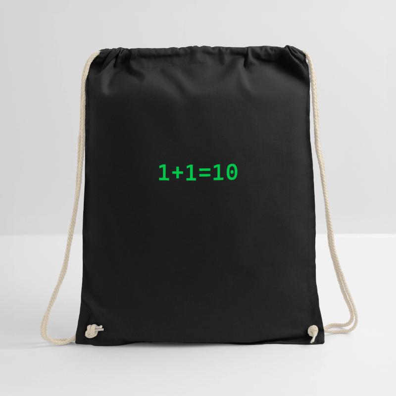 1 + 1 = 10 Binär Code Informatik Programmierer Turnbeutel