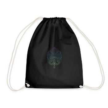 Spiritual Monstera Yoga Méditation Feuille de - Sac de sport léger - noir - Devant