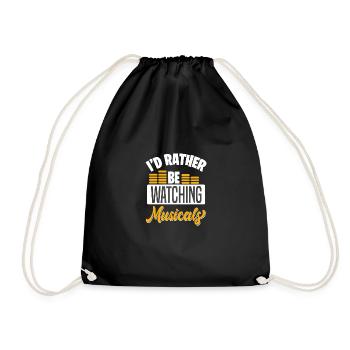 Motif de théâtre pour les acteurs de théâtre - Sac de sport léger - noir - Devant